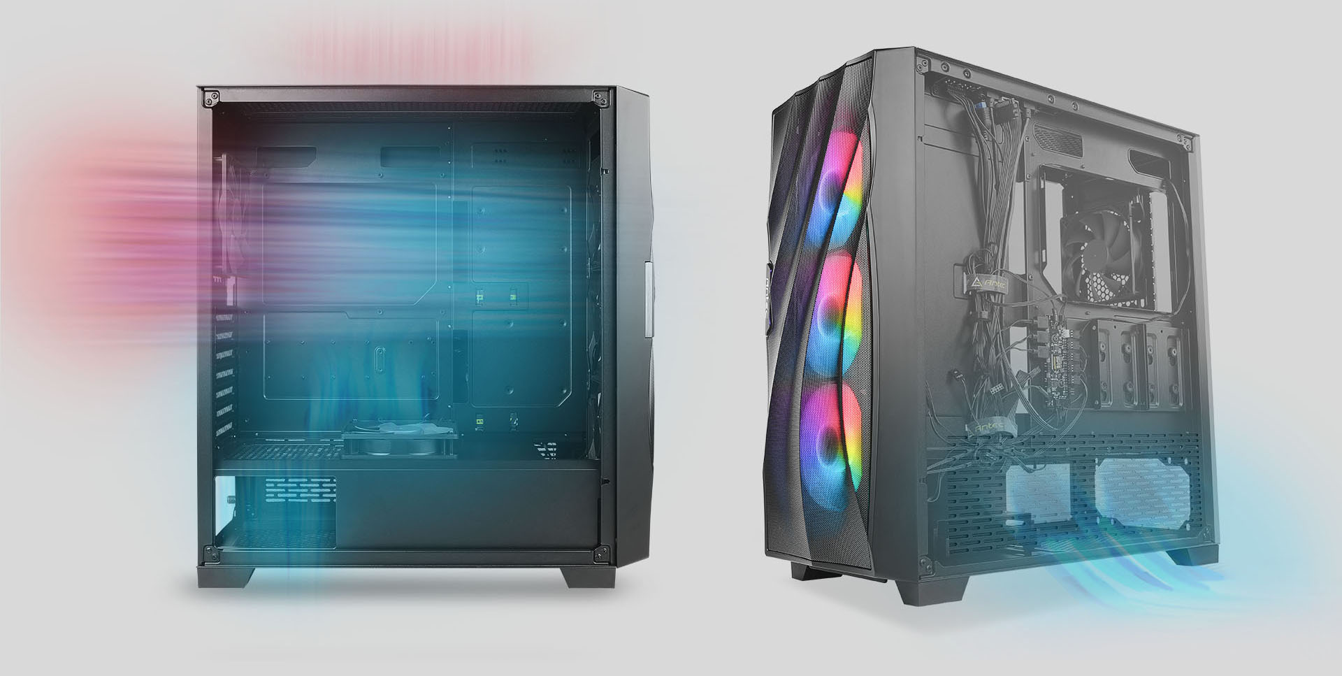 NeweggBusiness Antec Dark League DF700 FLUX, Mid Tower ATX Gaming